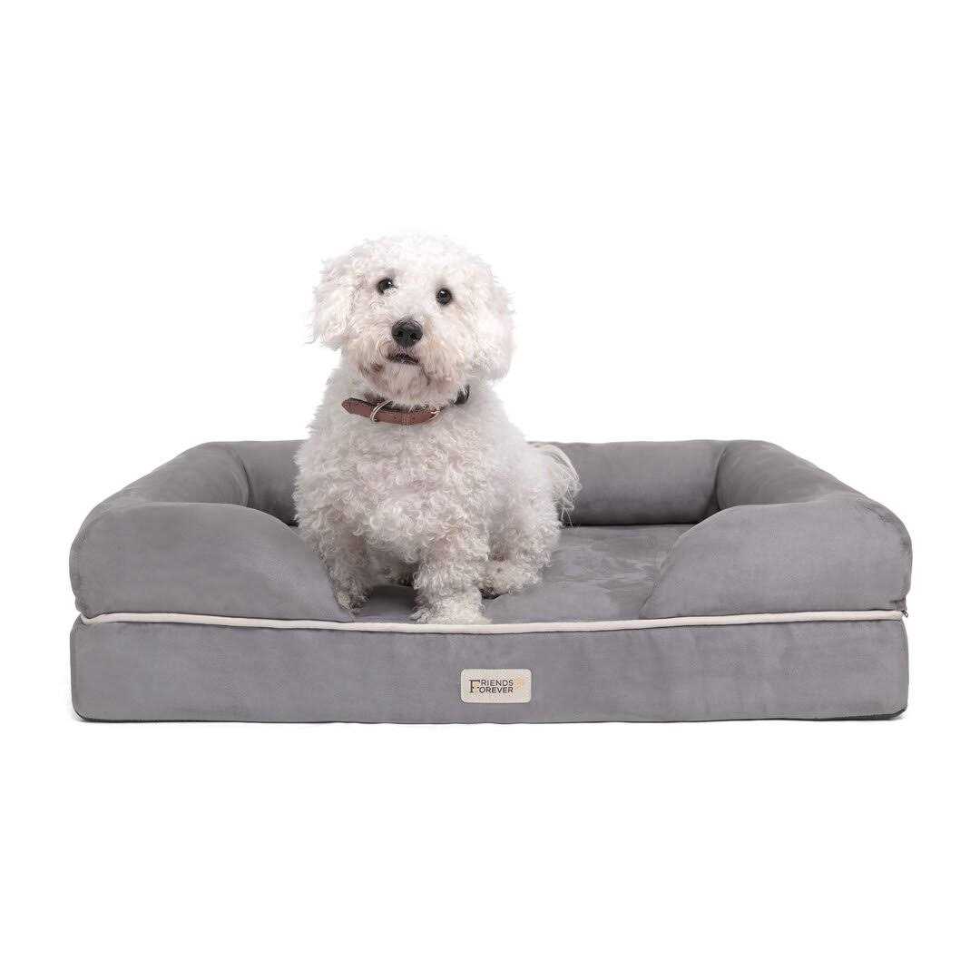 Friends Forever Memory-Foam Orthopedic Dog Bed - Healthber