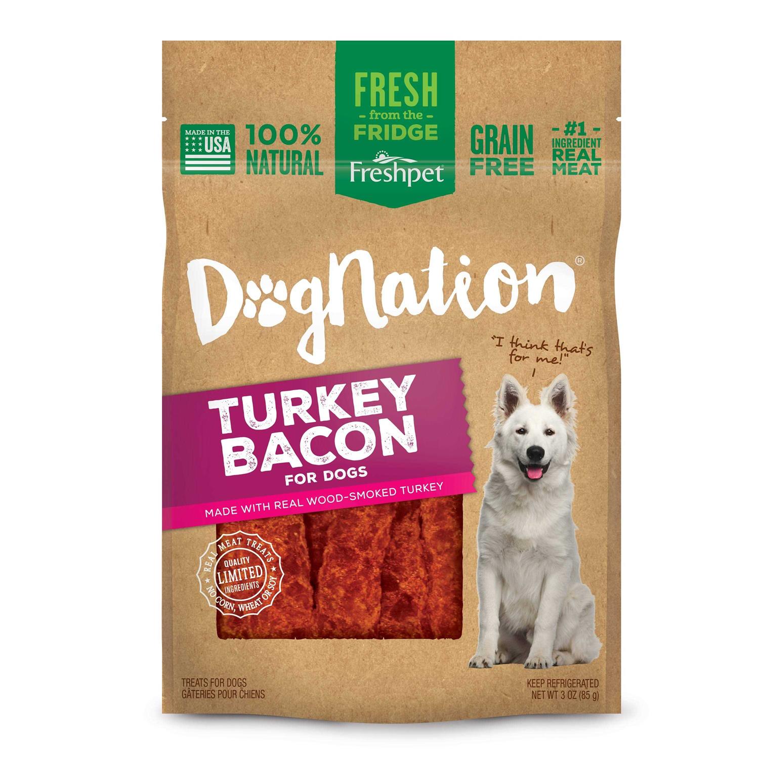 Freshpet Dognation Turkey Bacon Treats - Healthber
