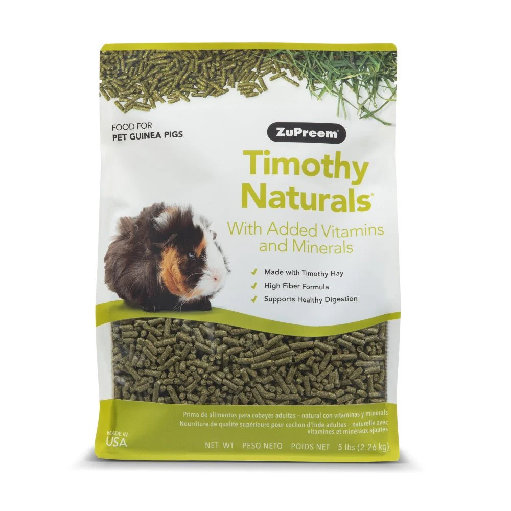 Timothy Naturals Guinea Pig Food, 5 lb - Healthber