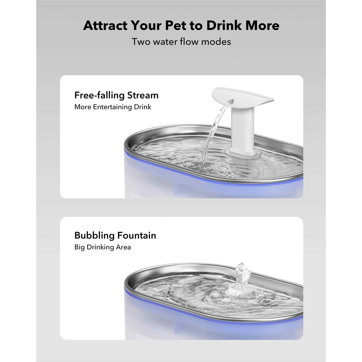 PETLIBRO Cat Water Fountain 71fl oz/2.1L Ultra Quiet Pet Water Fountain - Healthber