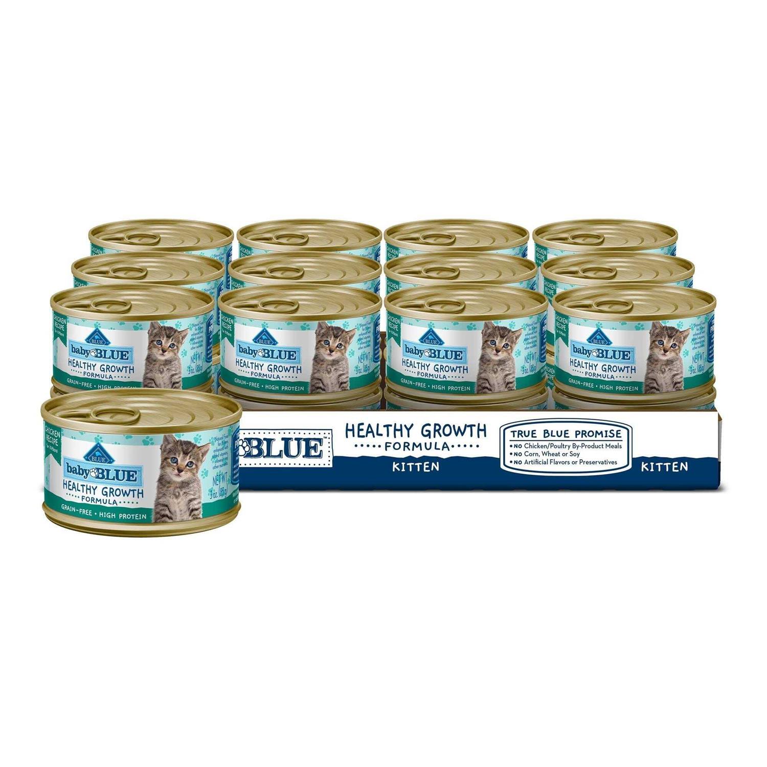 Blue Buffalo Baby Blue Wet Kitten Food Healthy Growth Formula Chicken - Healthber