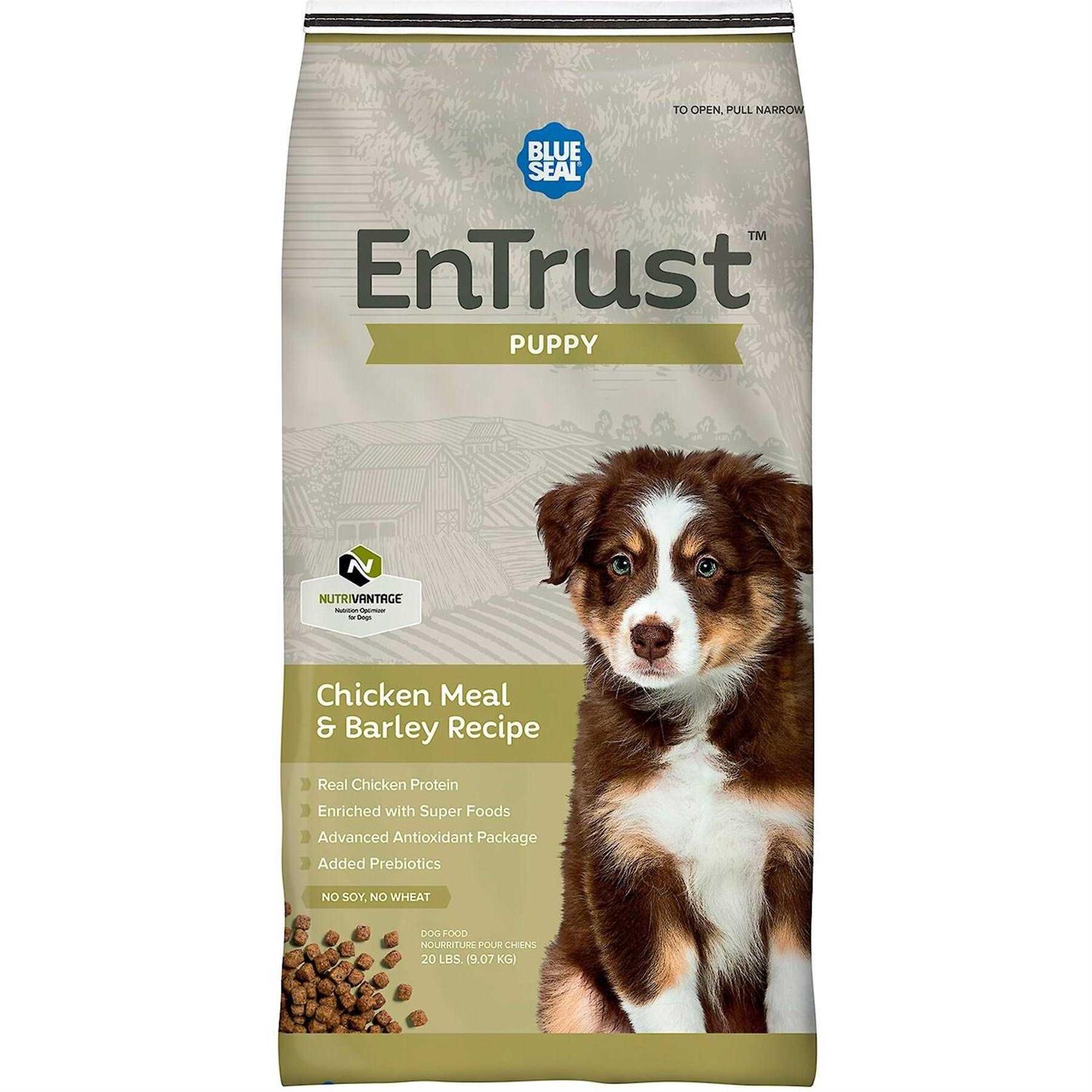 EnTrust Puppy Chicken Meal & Barley Recipe - Healthber