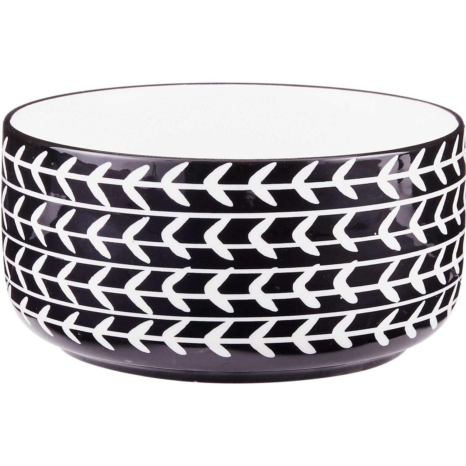 Signature Housewares Black Arrow Dog & Cat Bowl - Healthber