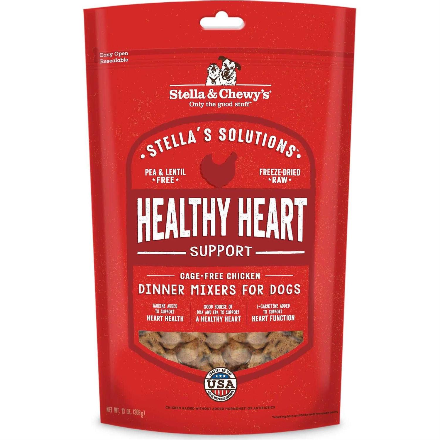 Stella & Chewy’s Stella’s Solutions Freeze Dried Chicken Healthy Heart Support Dog Food - Healthber