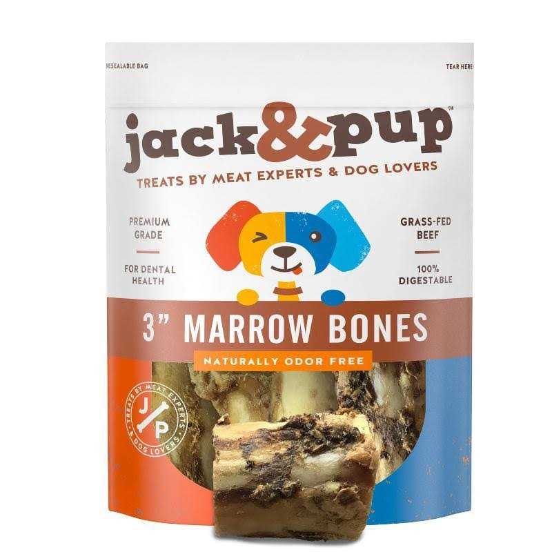 Jack & Pup Roasted Beef Marrow Bone Dog Treats - Healthber