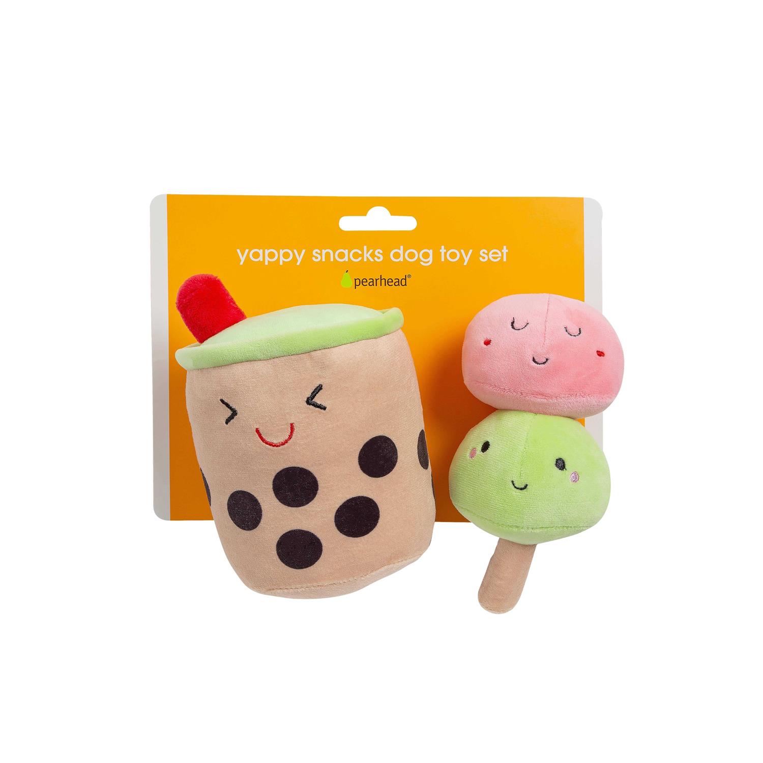 Pearhead Boba Bubble Tea & Mochi Dog Toys - Healthber