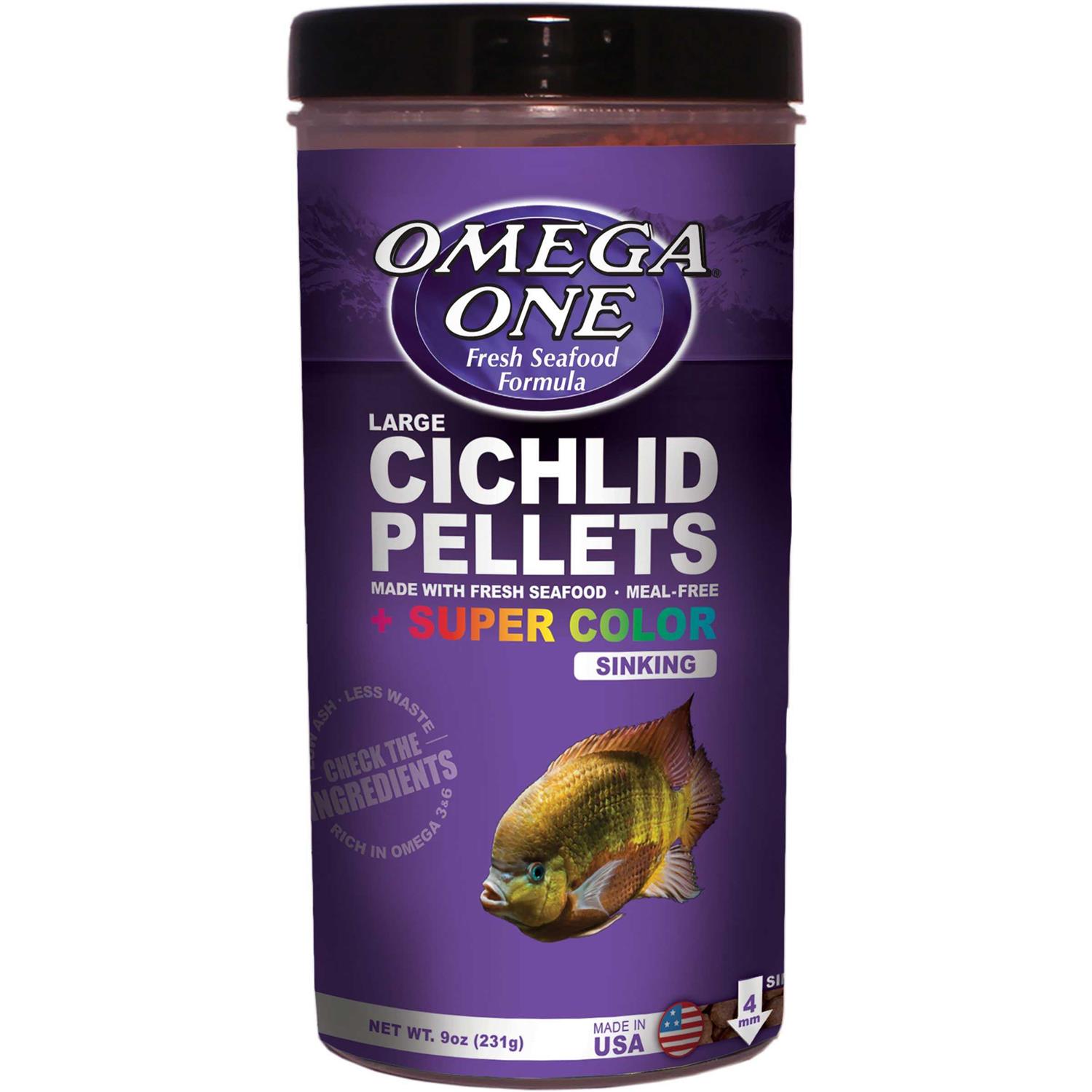 Omega One Super Color Sinking Cichlid Pellets - Healthber