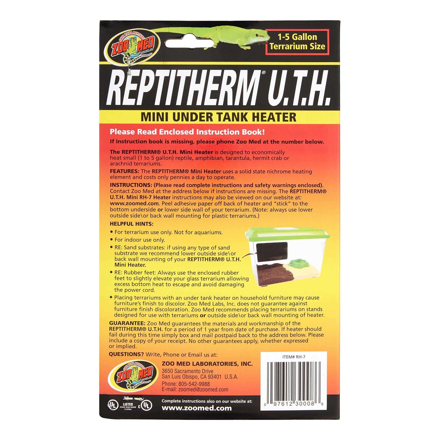 Zoo Med ReptiTherm Under Tank Heater - Healthber
