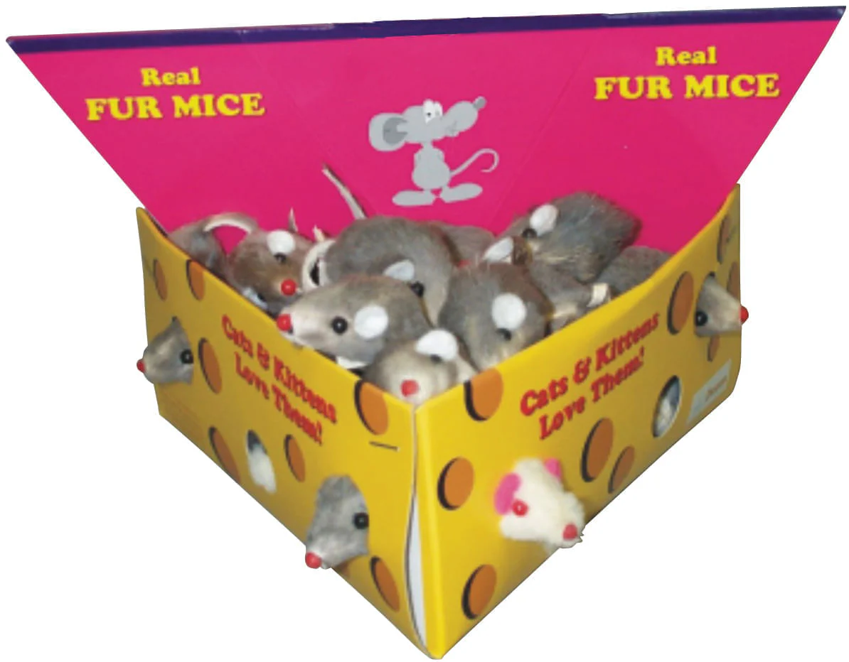 Furry Mice Cat Toys, 48 ct - Healthber