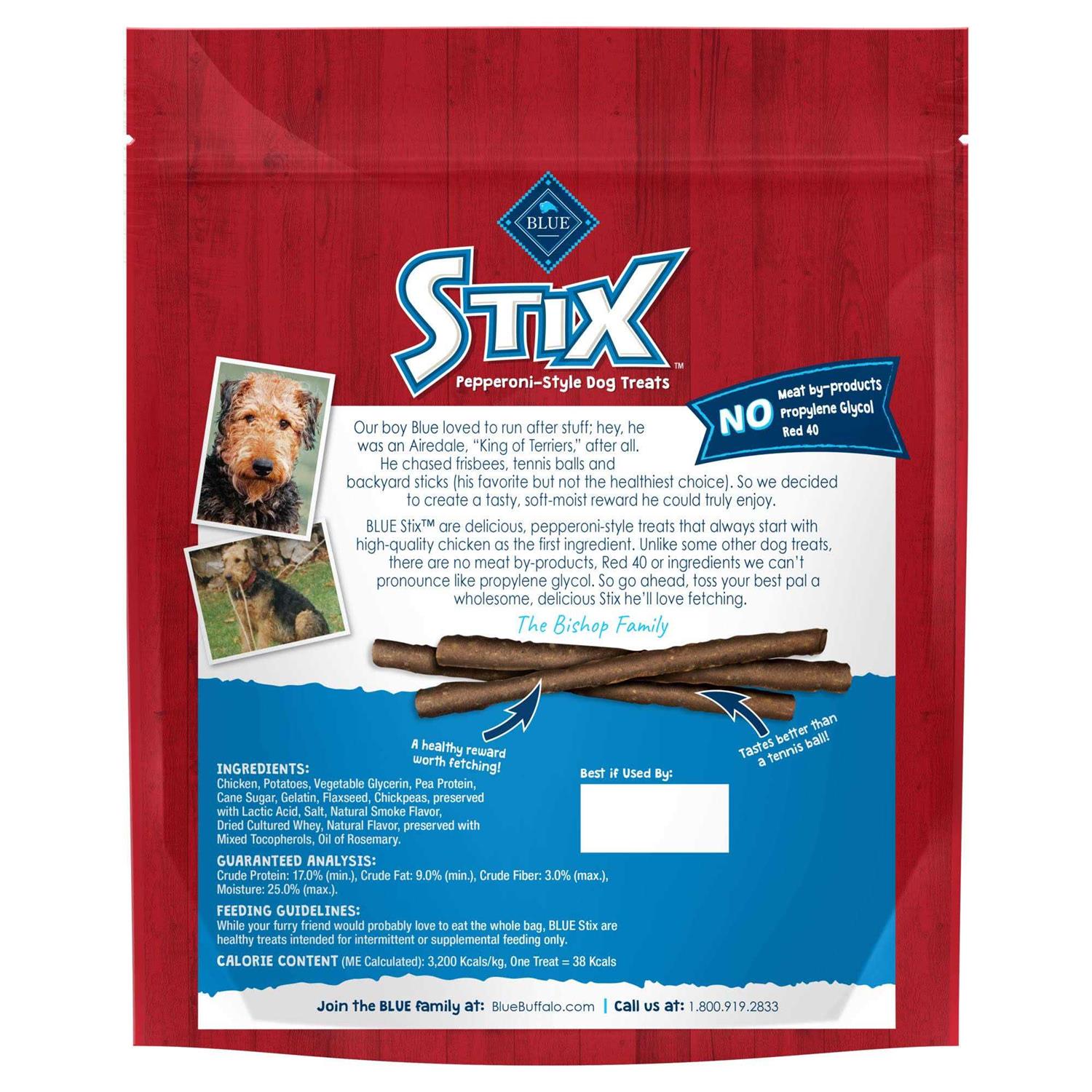 Blue Buffalo Stix Dog Treats - Healthber