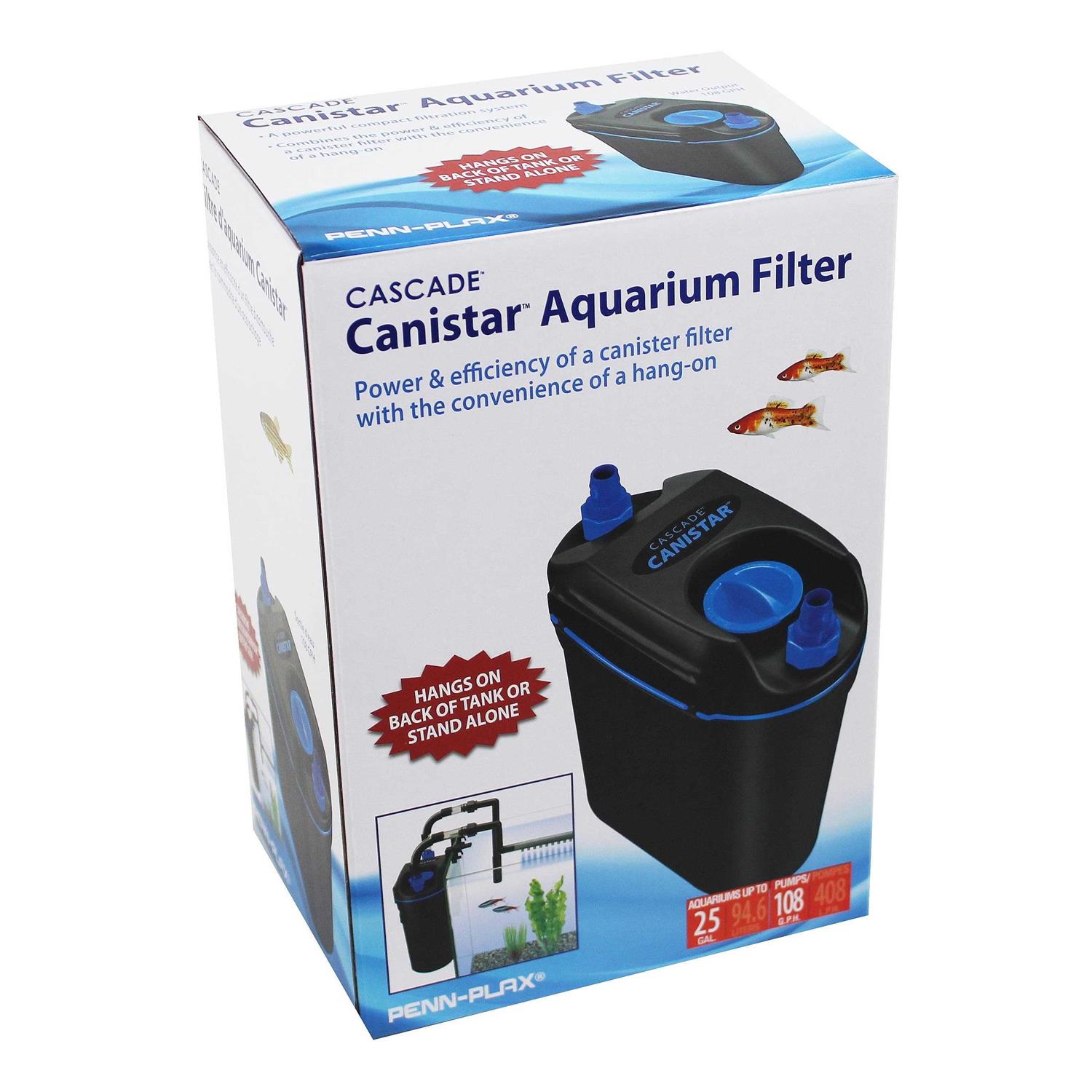 Cascade Canistar Hang-On Canister Aquarium Filter Penn Plax - Healthber