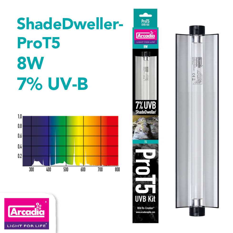 Arcadia ShadeDweller ProT5 UVB Kit - Healthber