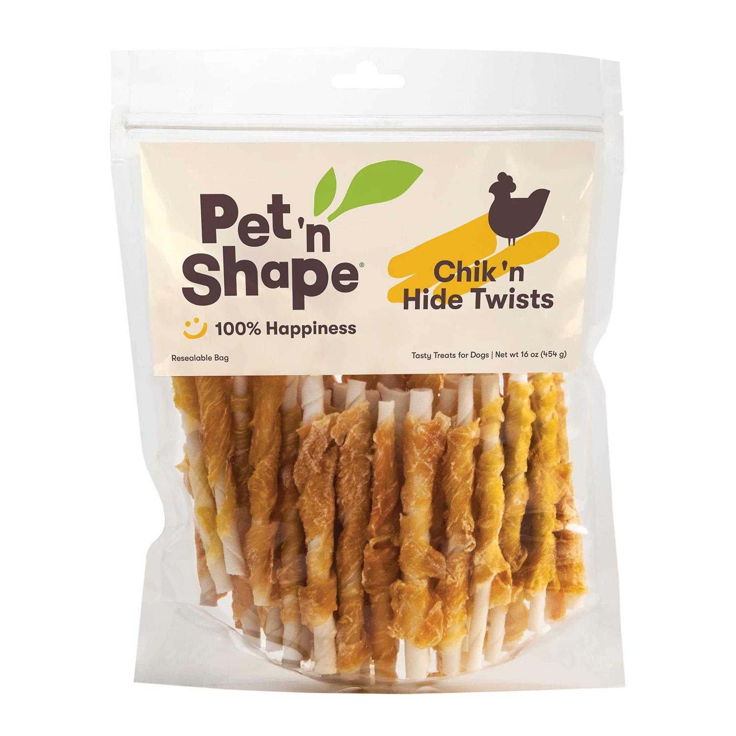 Pet ‘n Shape Chicken Hide Twists Dog Treats - Healthber