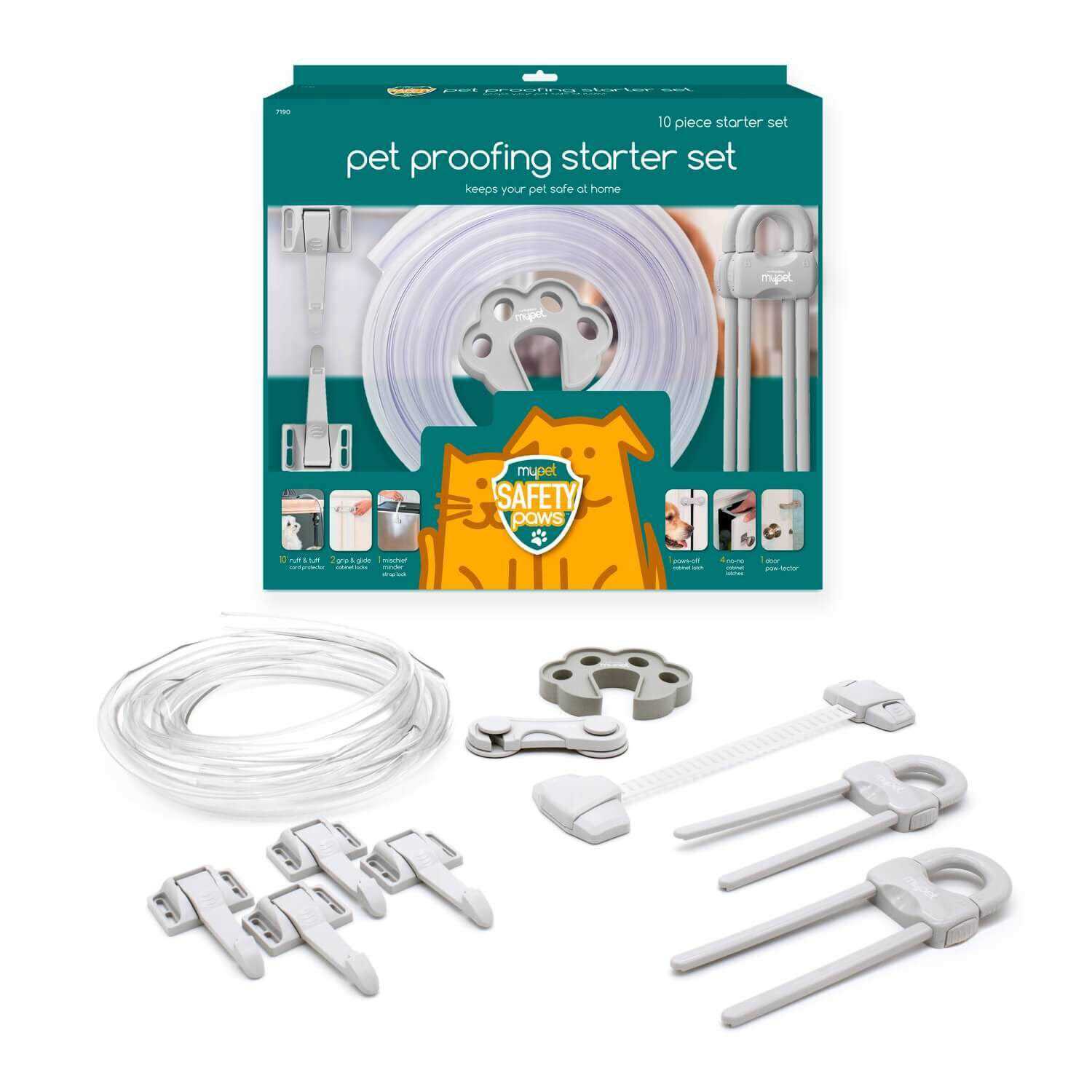 Mypet Safety Paws Pet Proofing Starter Set 10 Ct - Healthber