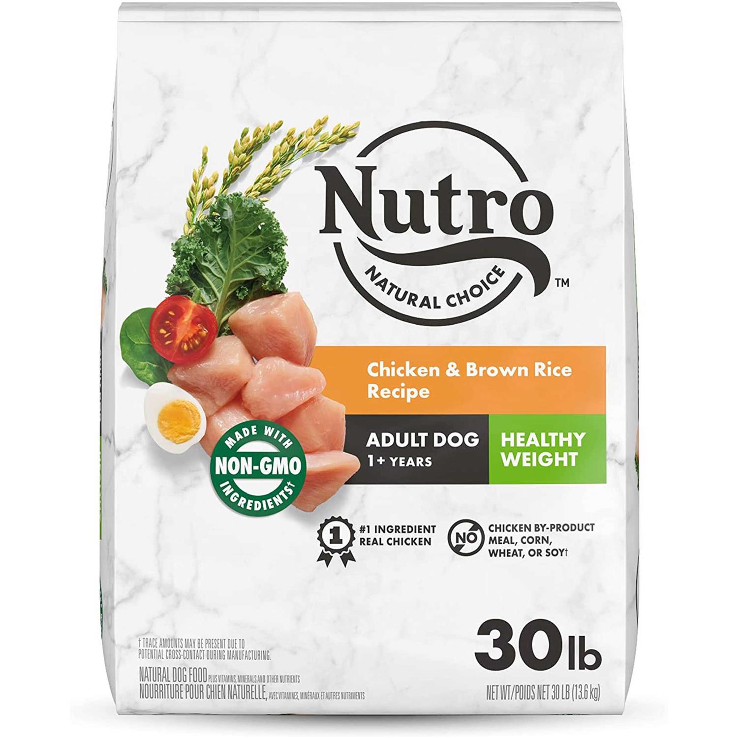 Nutro Natural Choice Chicken & Brown Rice Healthy Weight Adult Dry Dog Food - Healthber