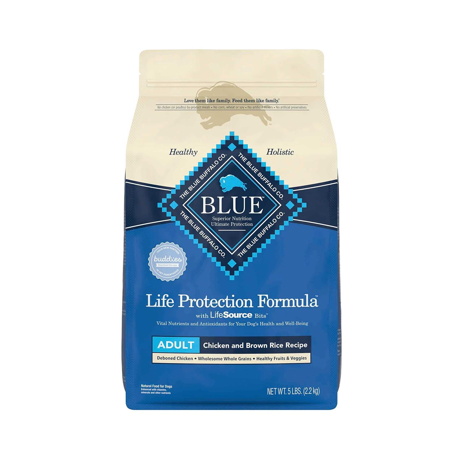 Blue Buffalo Life Protection Dry Adult Dog Food Chicken and Brown Rice - Healthber