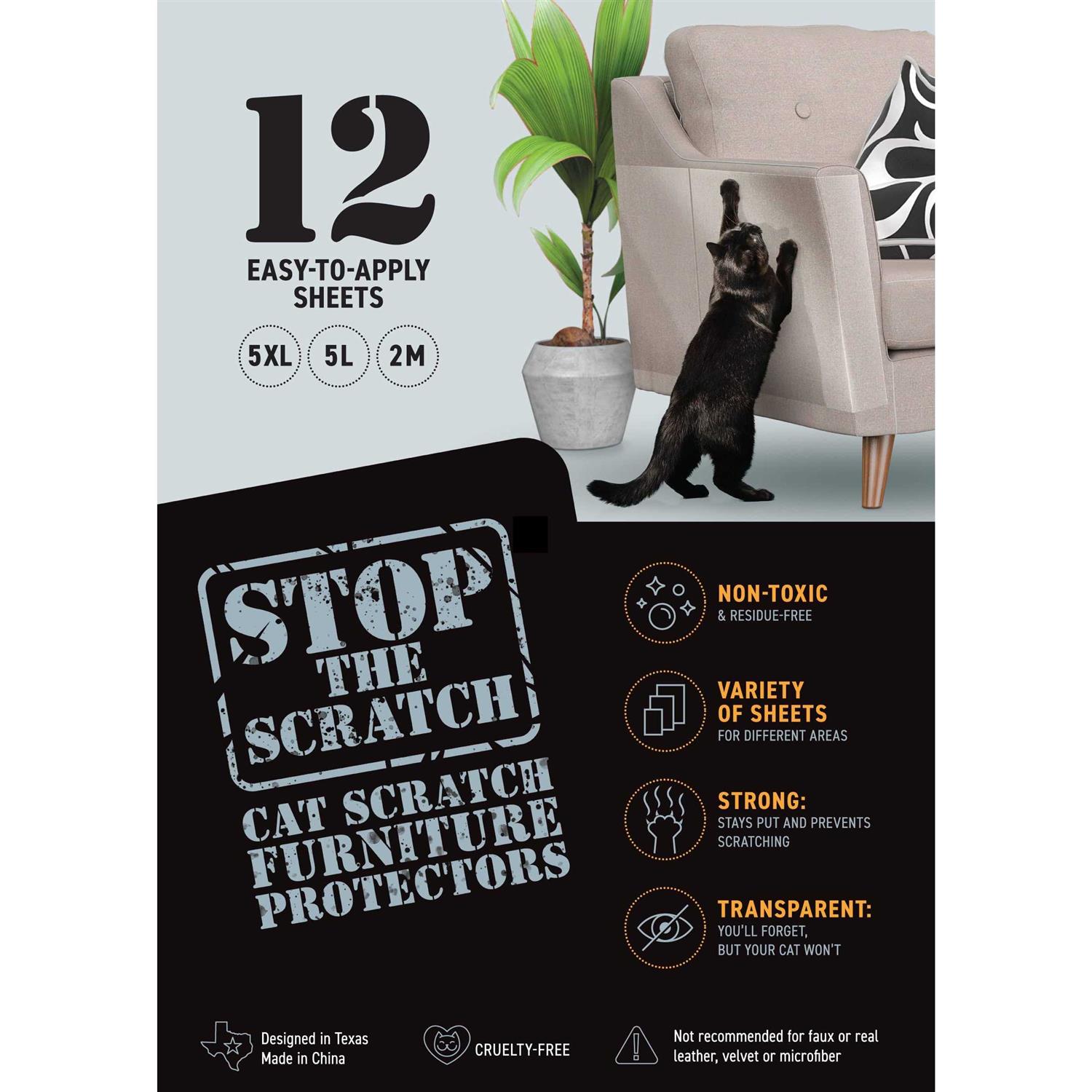 Emmy’s Best Pet Products Pro Strength Double-Sided Cat Scratch Tape Sheets to Deter Scratching - Healthber
