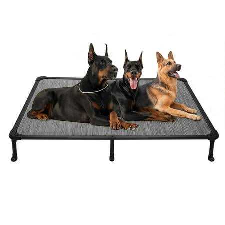 Veehoo Chew Proof Dog Bed Cooling Raised Pet Cot - Healthber
