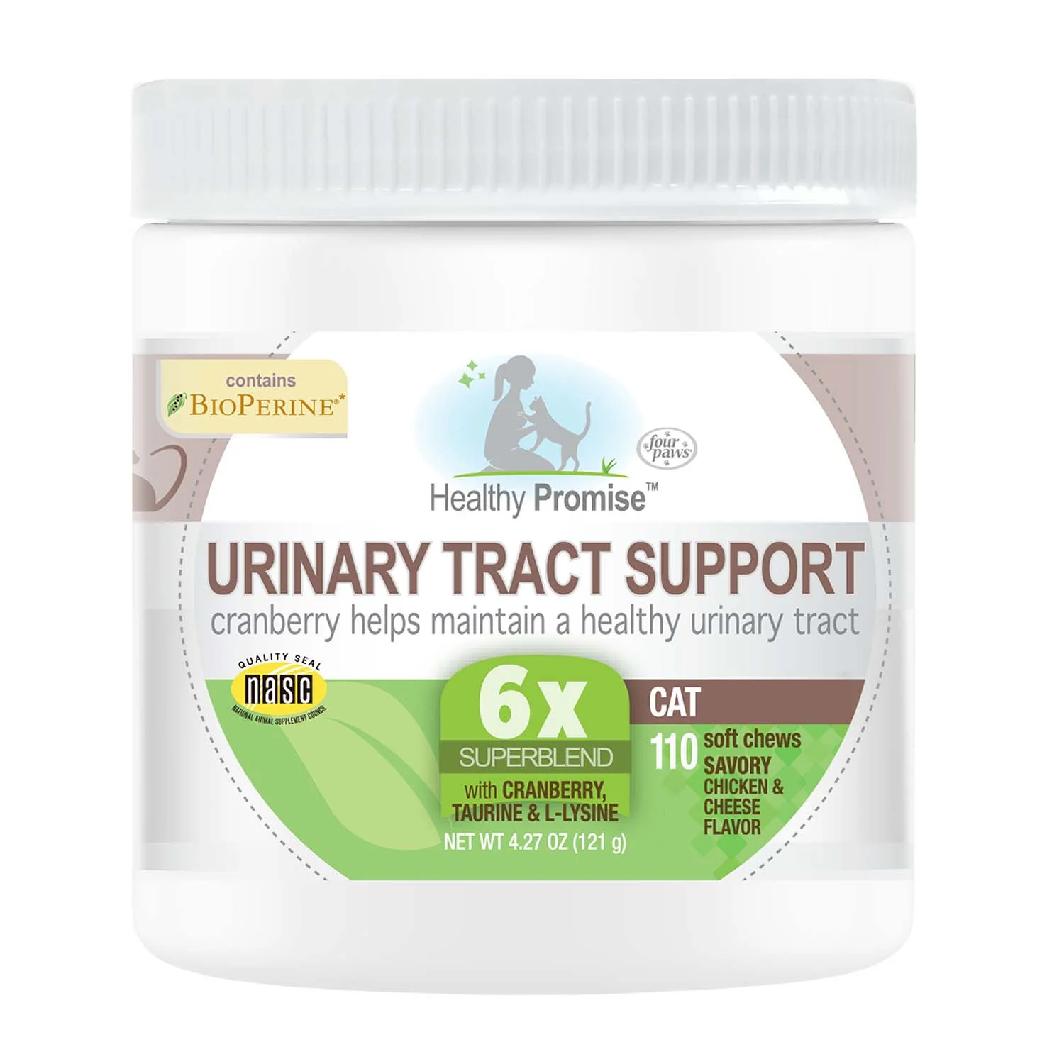 Healthy Promise Cat Urinary Tract Soft Chews, Chicken & Cheese, 110 ct - Healthber