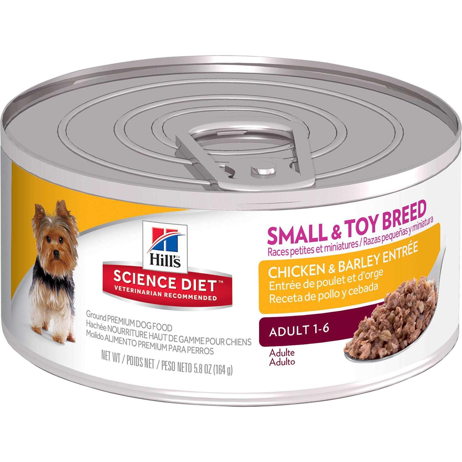 Hill’s Science Diet Adult Small Paws Chicken & Barley Entree Canned Dog Food - Healthber