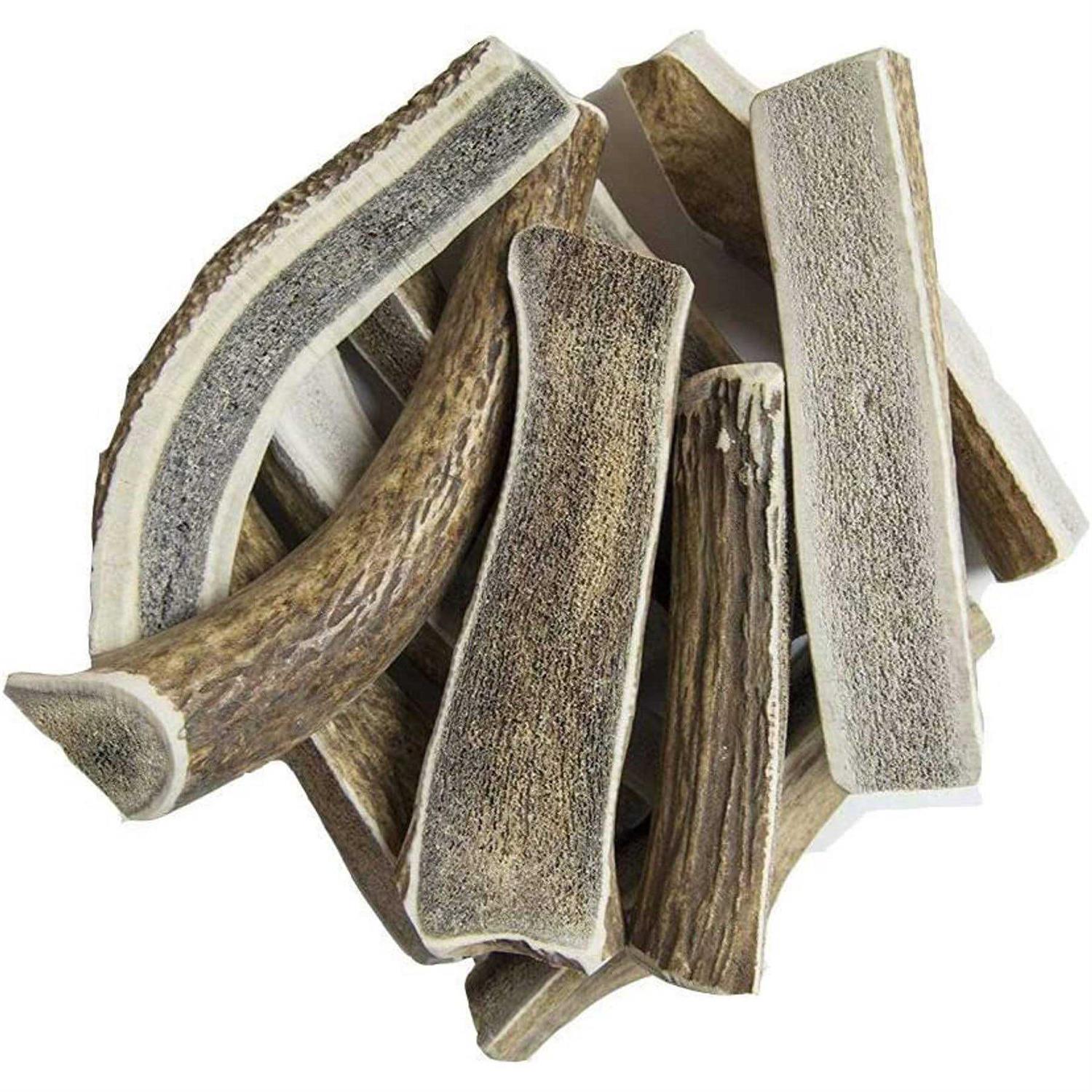 hotspot pets Split Elk Antlers for Dogs Naturally Shed Antler Bone Breed Aggressive Chewers - Healthber