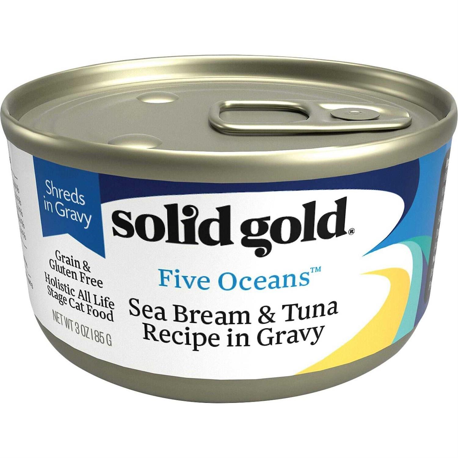 Solid Gold Canned Cat Food Five Oceans Tuna Recipe in Gravy - Healthber