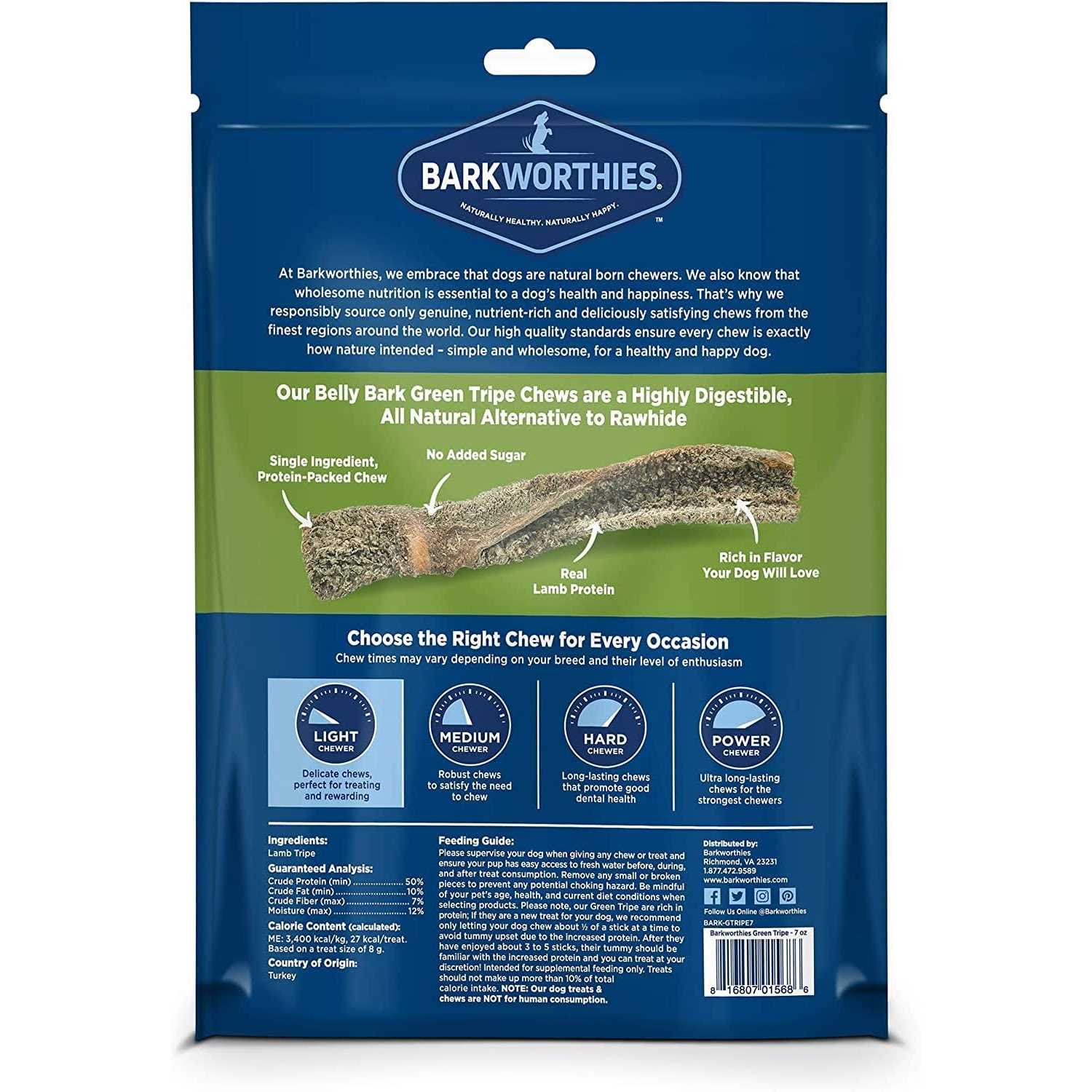 Barkworthies Green Tripe Sticks - Healthber