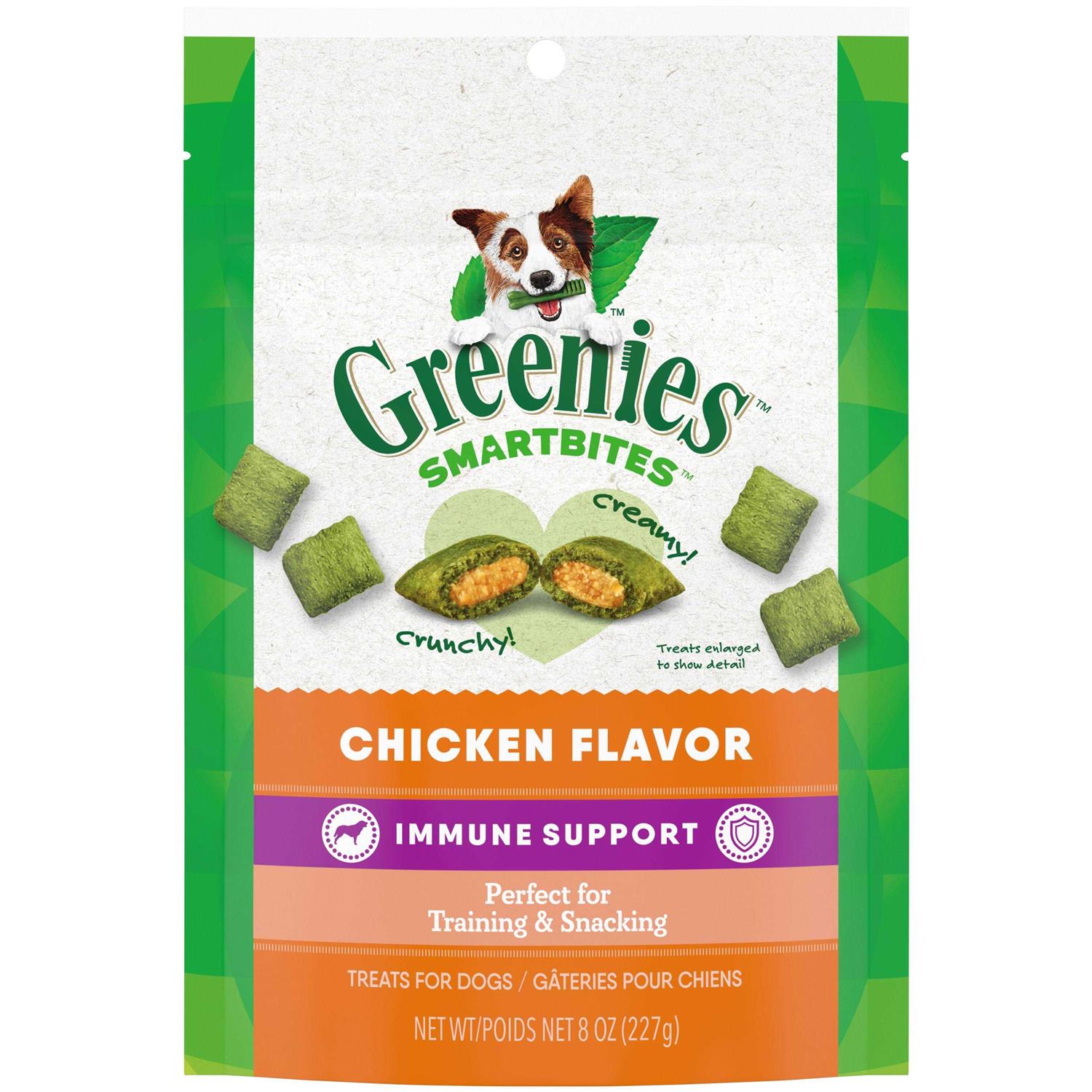 Greenies Immune Support Crunchy & Soft Dog Treats Chicken - Healthber