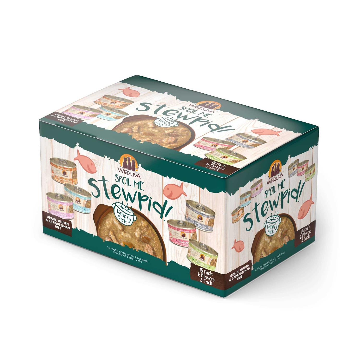 Weruva Classic Stews Cat Food Spoil Me Stewpid! Variety Pack - Healthber