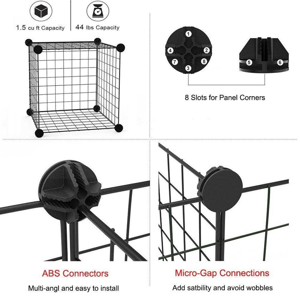 LANGXUN DIY Small Animal Pet Playpen Rabbit guinea Pig cages - Healthber