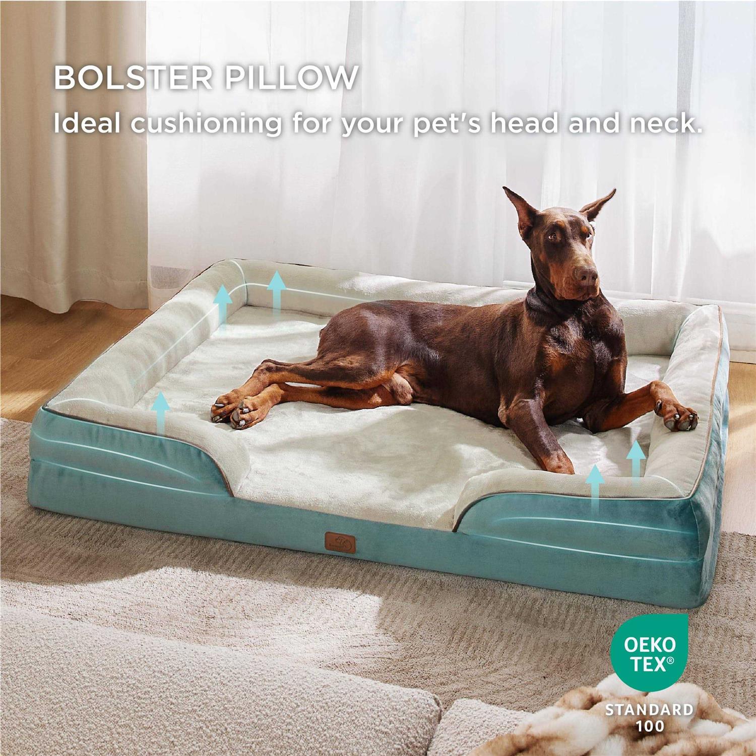 Bedsure Orthopedic Dog Bed Dogs Dog Bed Sofa Washable - Healthber