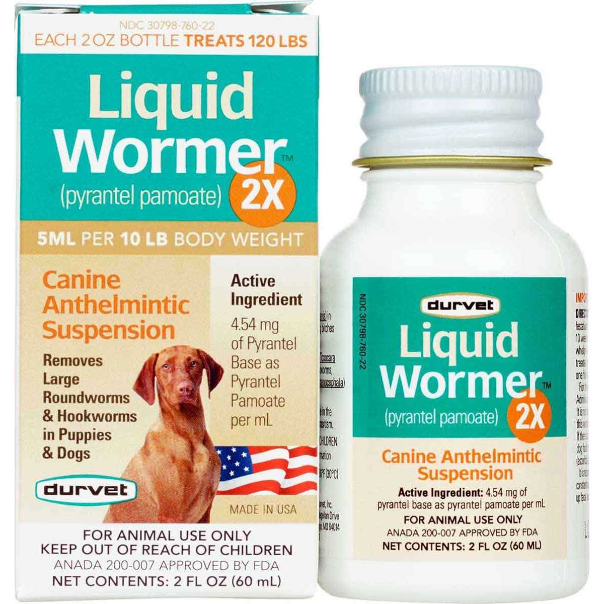Durvet Liquid Dog Wormer 2X - Healthber