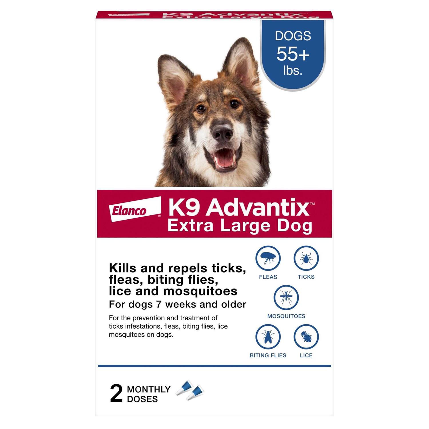 K9 Advantix Flea Tick Mosquito Prevention for Extra Large Dogs Over 55 Lbs - Healthber