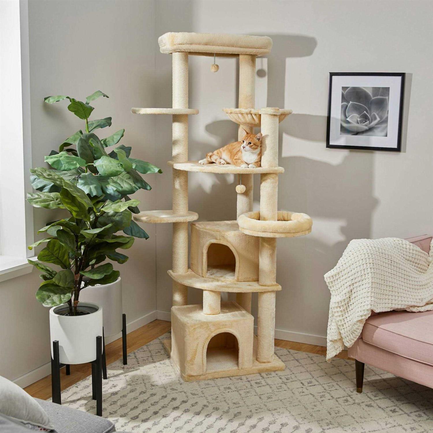 Frisco 76-in XXL Heavy Duty Cat Tree - Healthber