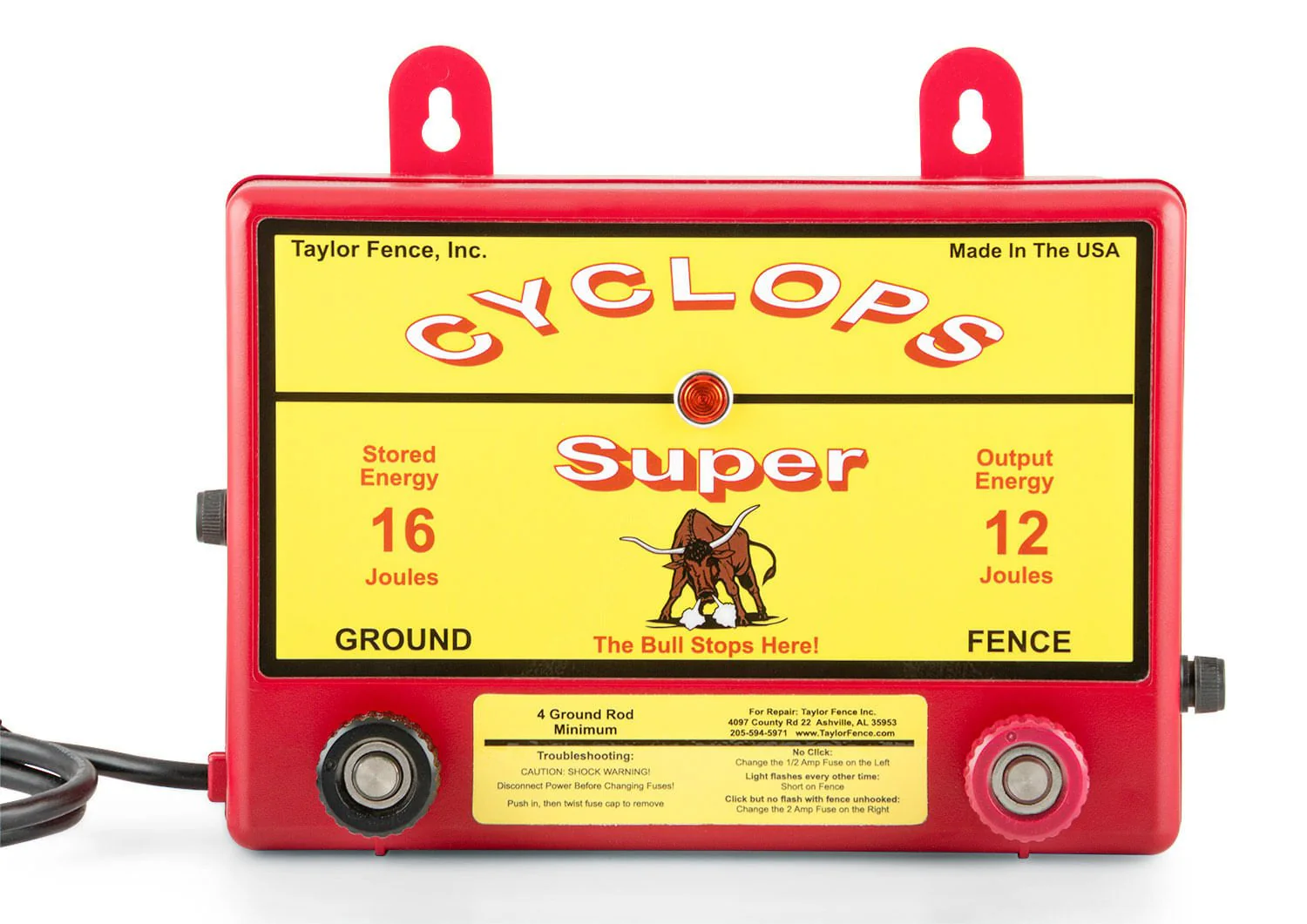 Cyclops Super 12 Joule AC Fence Charger - Healthber