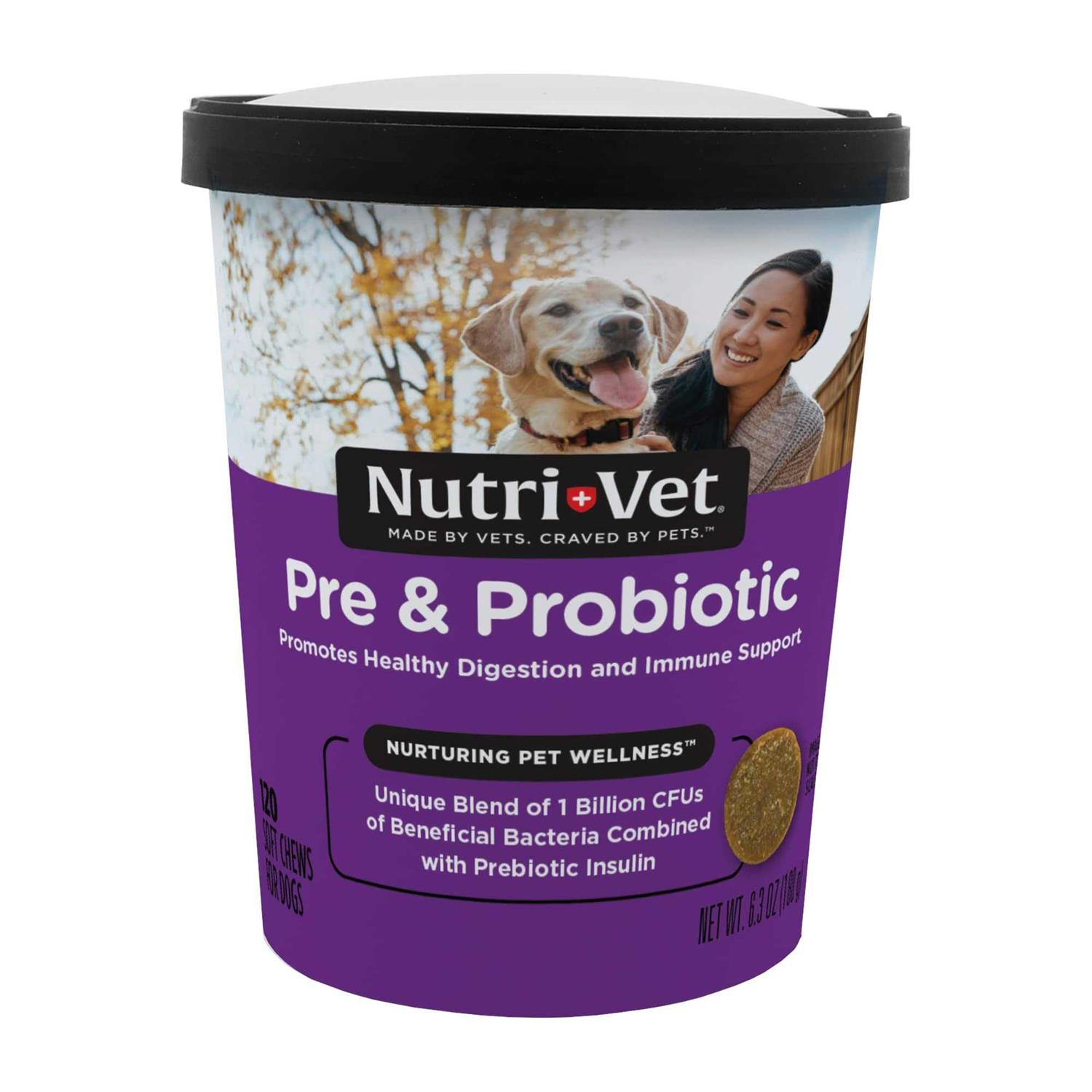 Nutri-Vet Pre and Probiotic Soft Chews for Dogs - Healthber