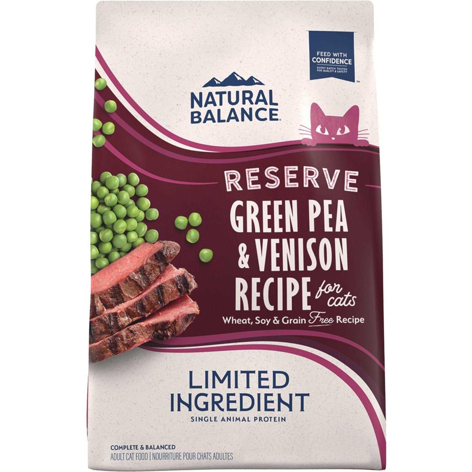 Natural Balance Reserve Limited Ingredient Grain Free Green Pea & Venison Dry Cat Food - Healthber