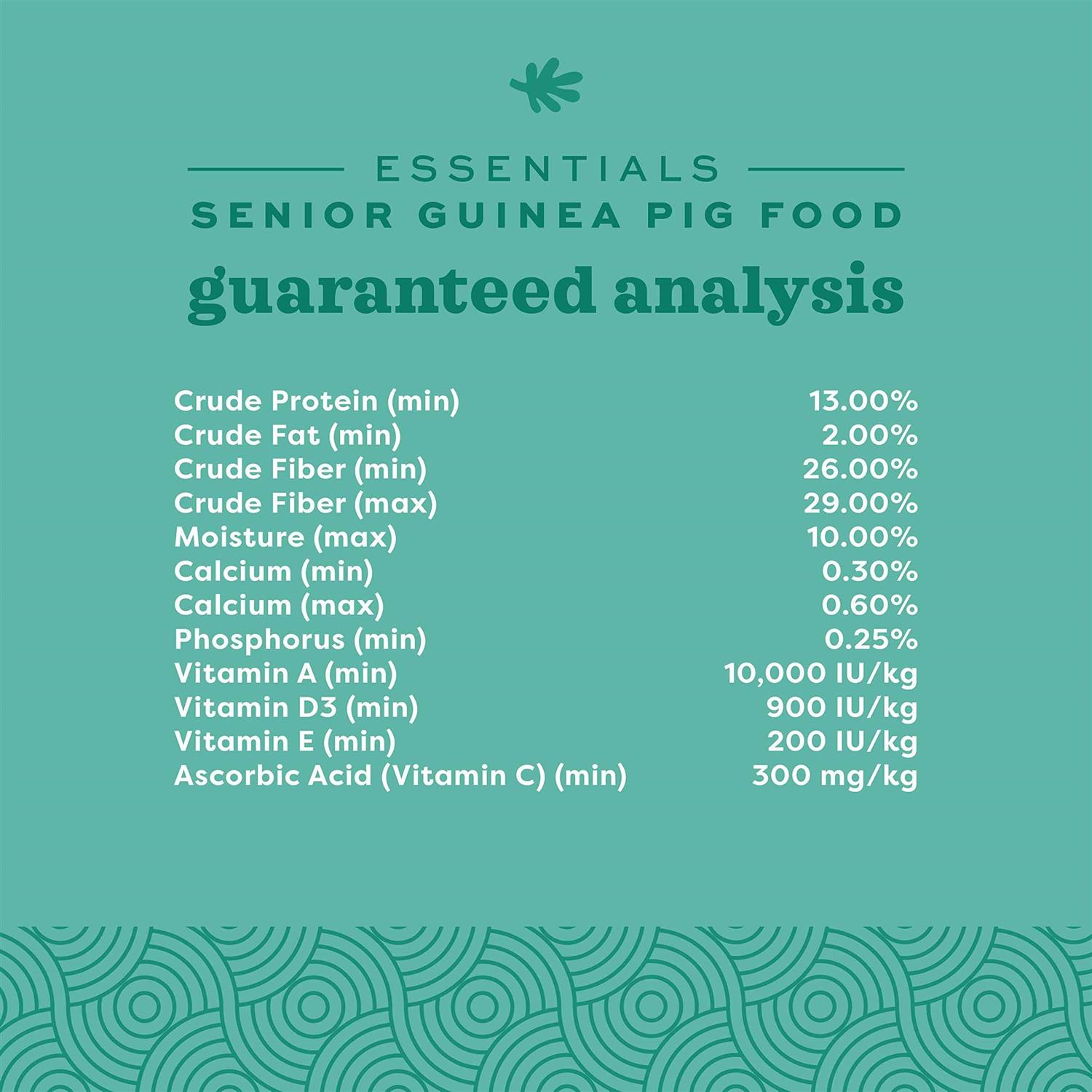 Oxbow Essentials Senior Guinea Pig Food - Healthber