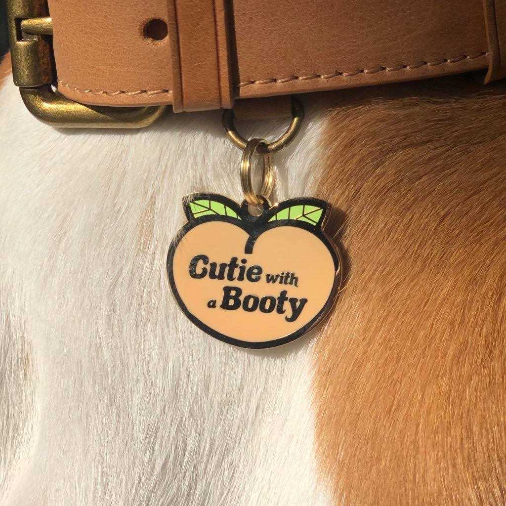 Two Tails Pet Company Cutie with a Booty Pet ID Tag - Healthber