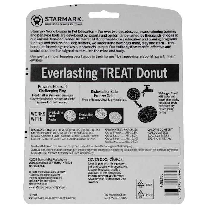 Starmark Everlasting Donut Treat Dog Toy - Healthber