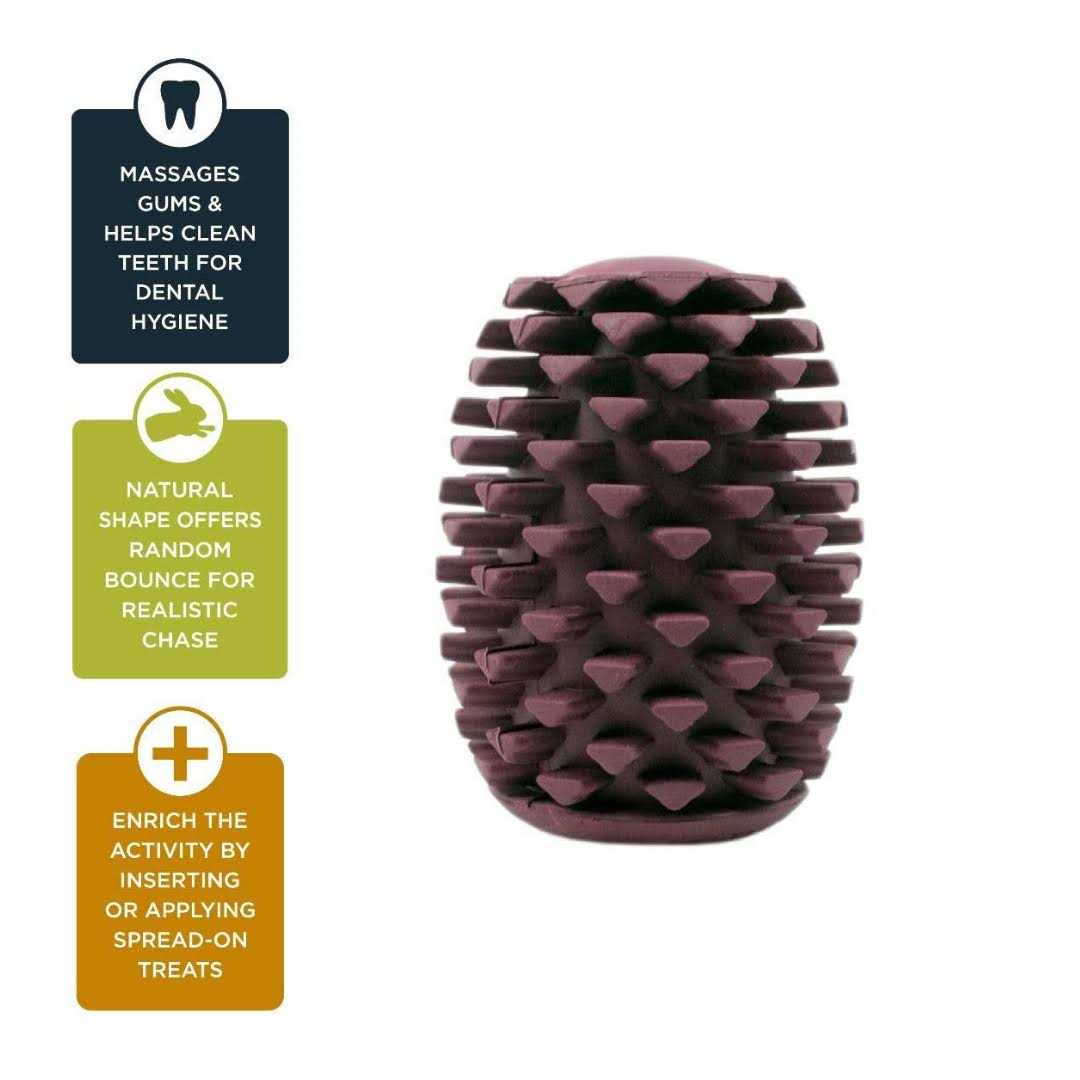 Tall Tails Dog Toy Natural Rubber Pinecone - Healthber