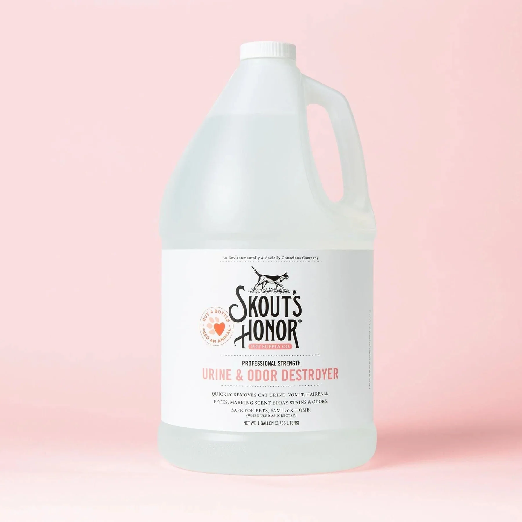 Skout's Honor Cat Urine & Odor Destroyer, 128 oz - Healthber