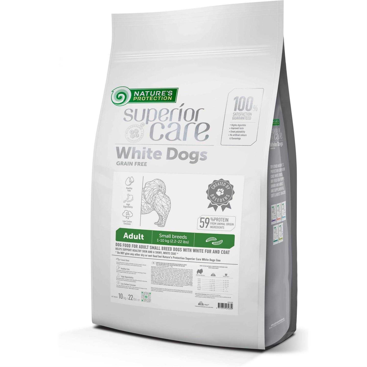 Nature’s Protection Grain Free Superior Care White Dogs Small Breed Adult Dry Dog Food - Healthber