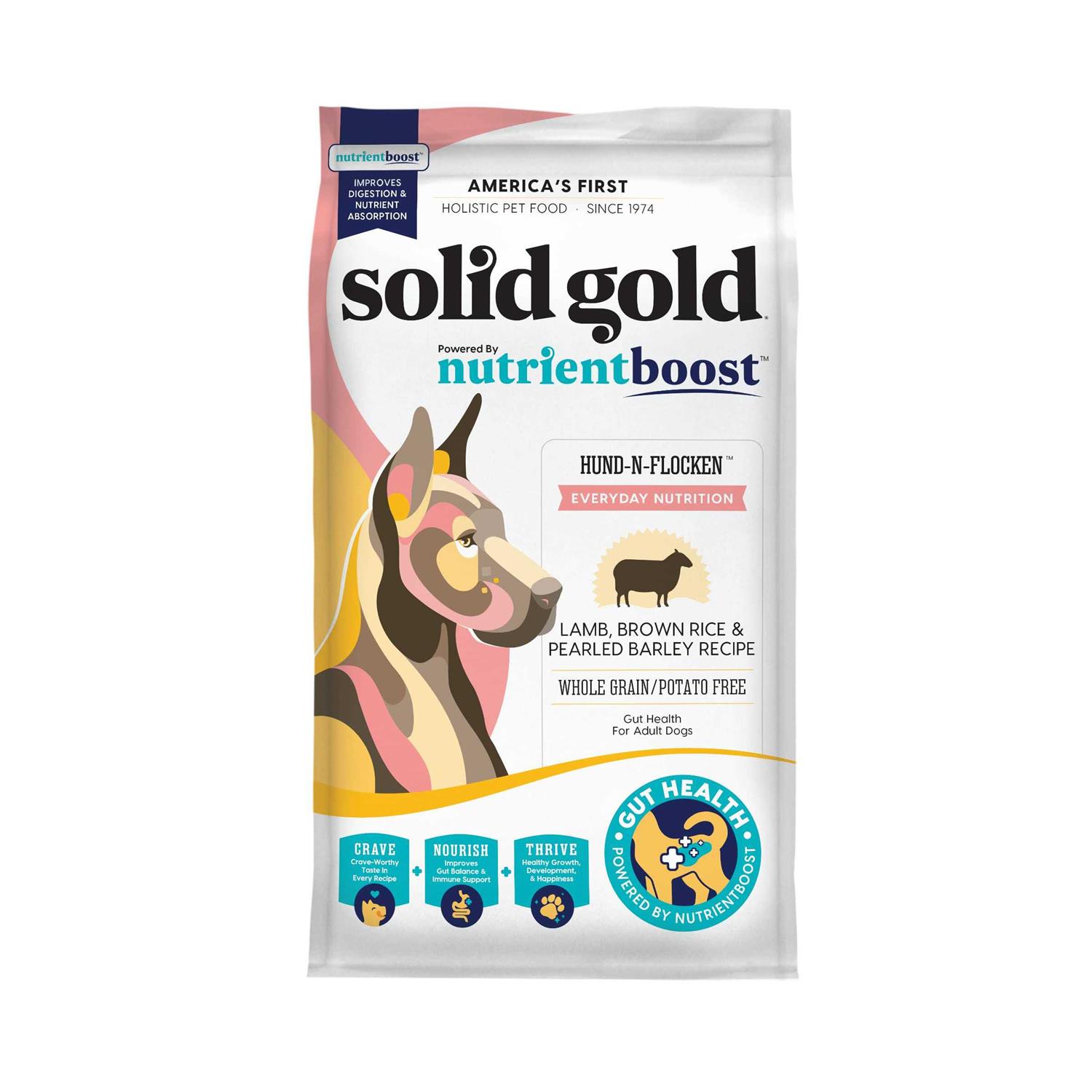 Solid Gold Hund-N-Flocken Dry Dog Food Lamb - Healthber