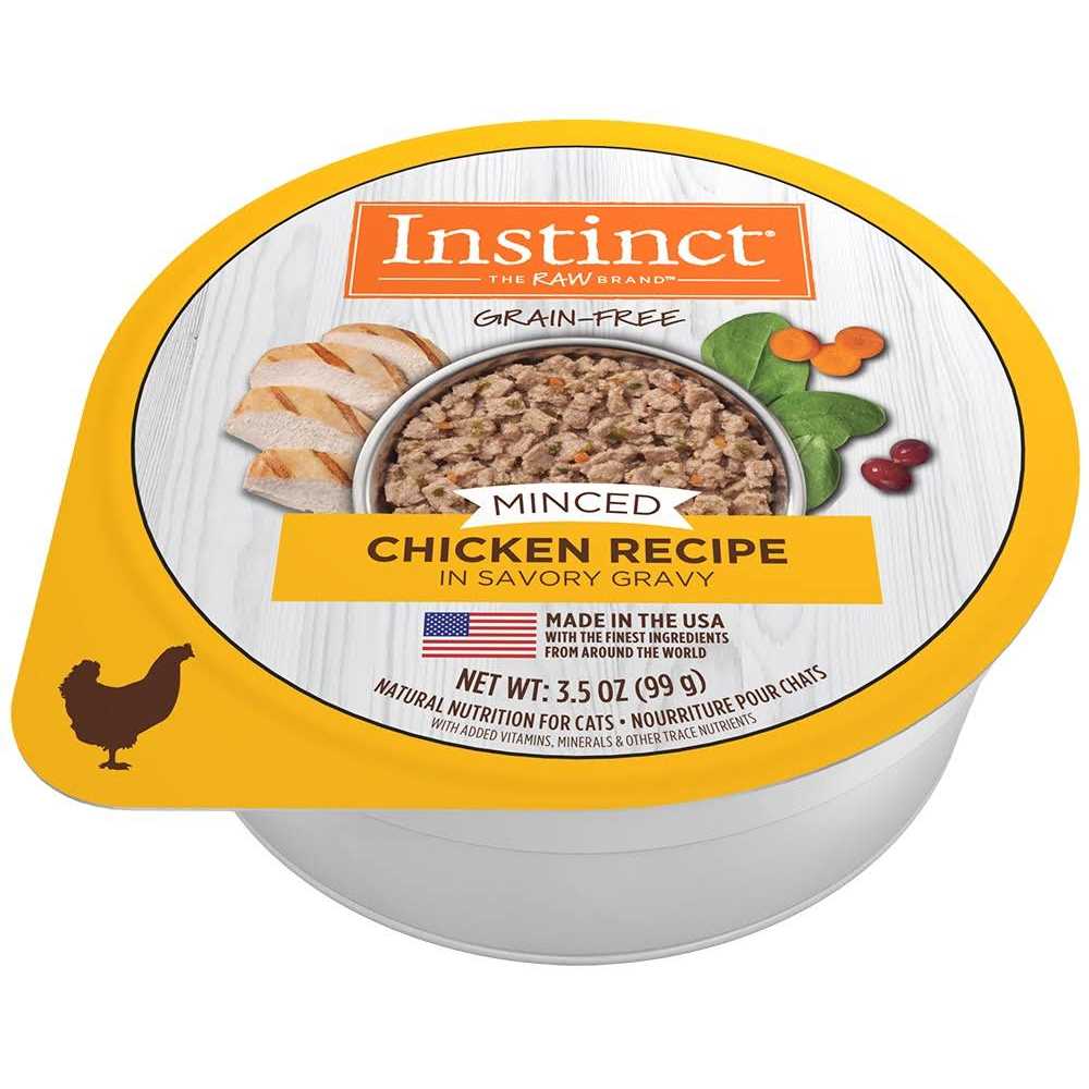 Instinct Grain-Free Minced Recipe Real Wet Cat Food Cups - Healthber