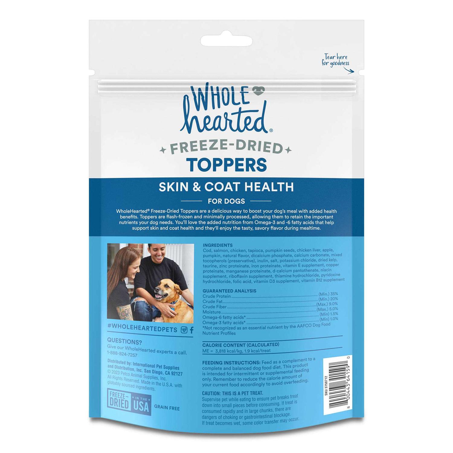 WholeHearted Freeze-Dried Health Dog Food Toppers - Healthber