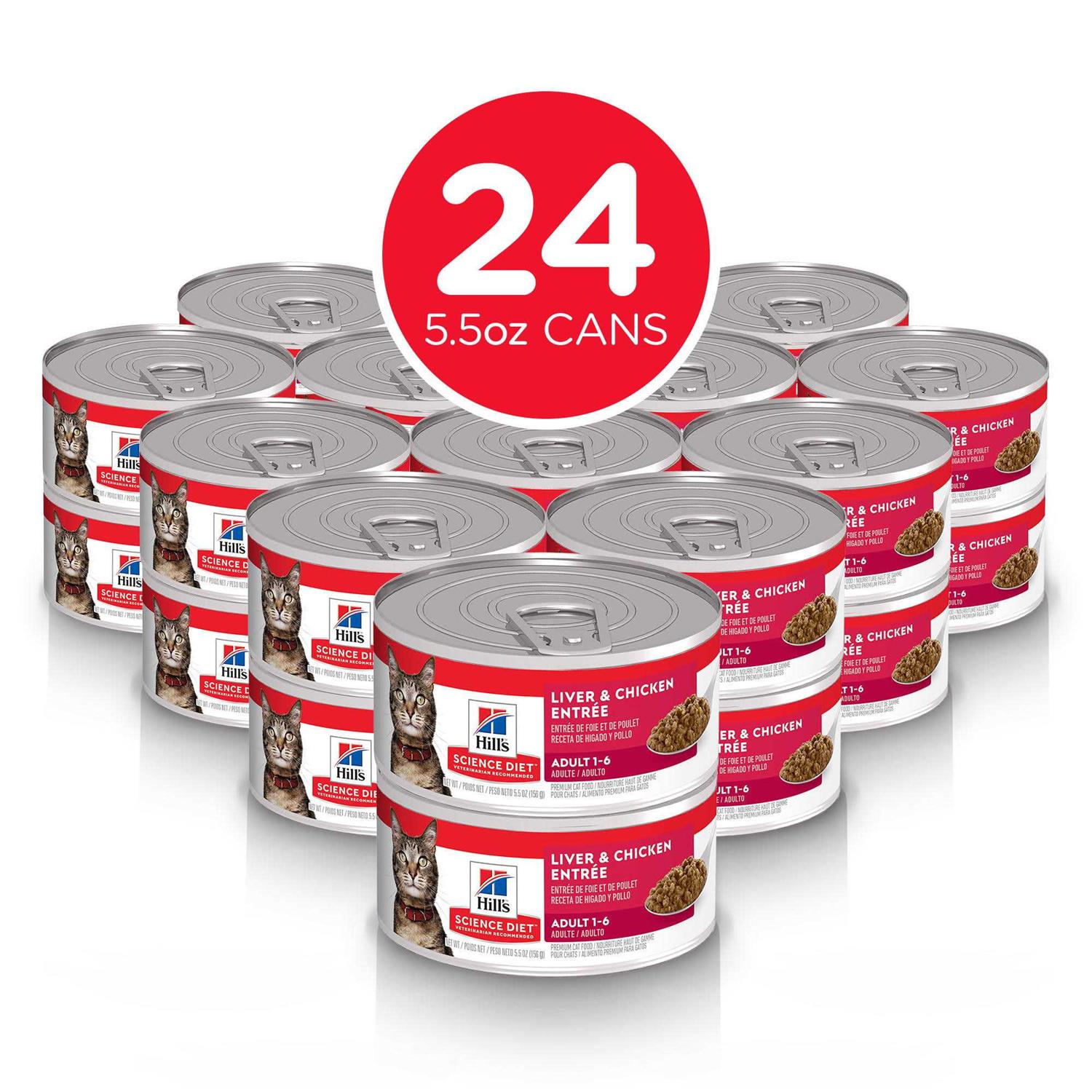 Hill’s Science Diet Adult Liver & Chicken Entree Canned Cat Food - Healthber