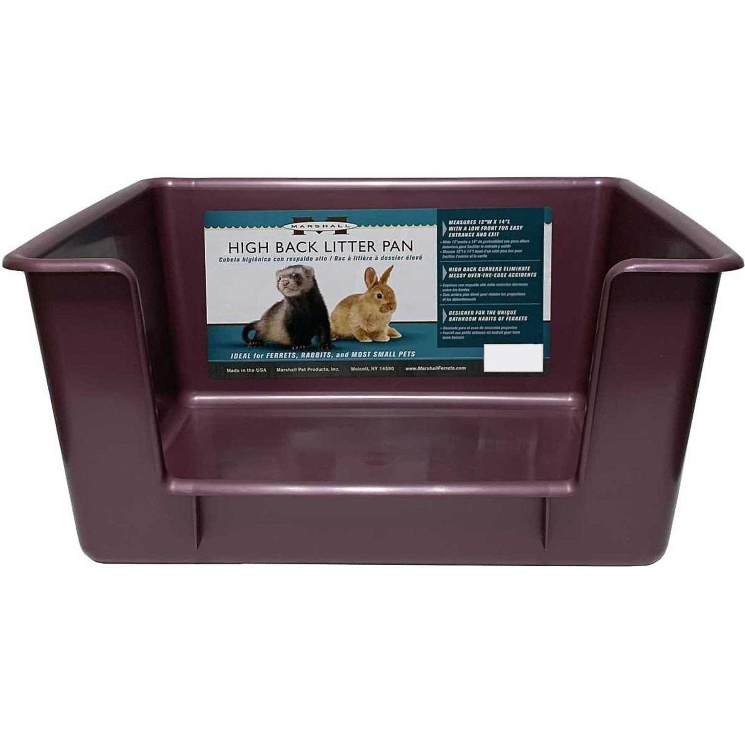 Marshall Ferret High Back Litter Pan - Healthber