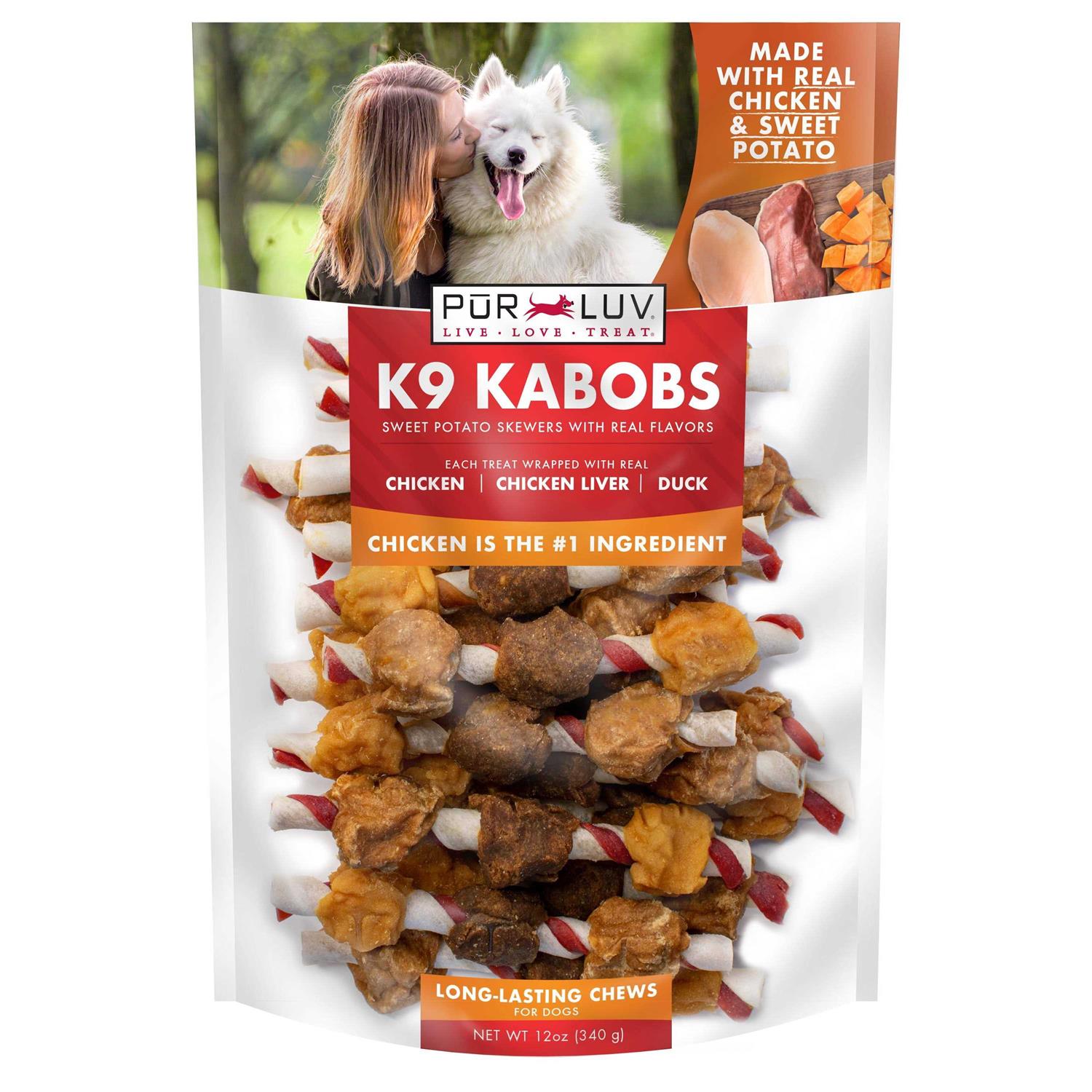 Pur Luv K9 Kabob Dog Treats - Healthber