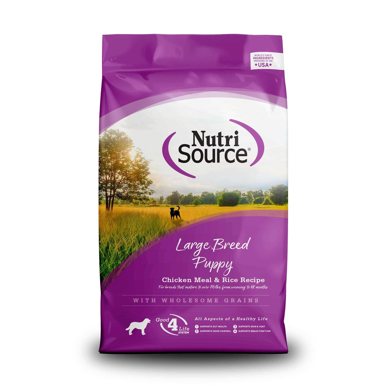 NutriSource Chicken Rice Large-Breed Puppy Dry Dog Food - Healthber